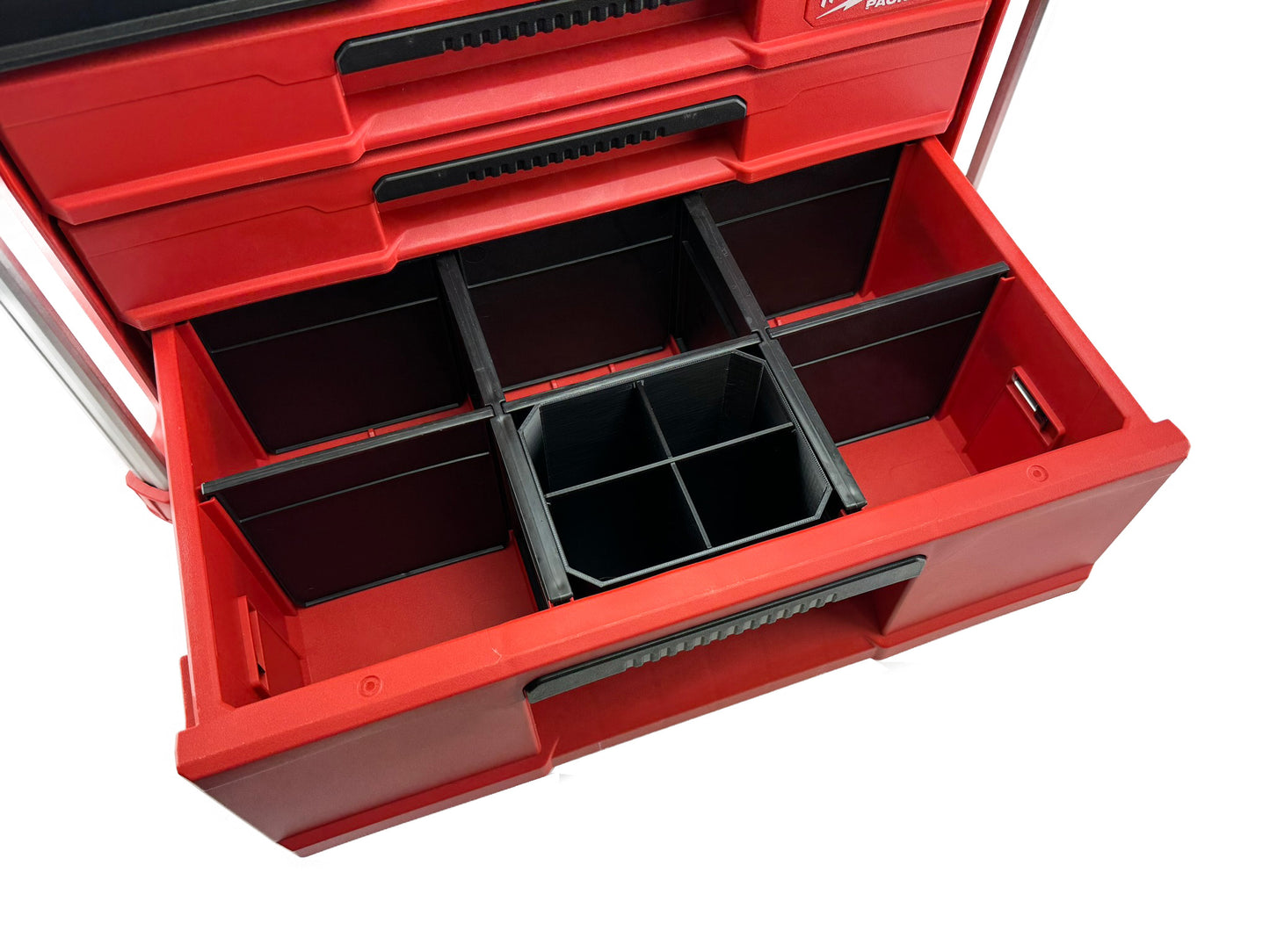 Milwaukee PACKOUT 2-Drawer & 3-Drawer Multi-Depth Customizable Bin