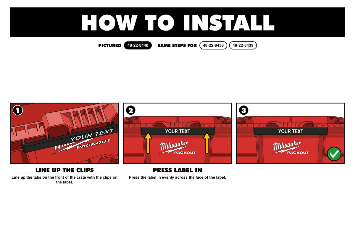 How to install the crate label