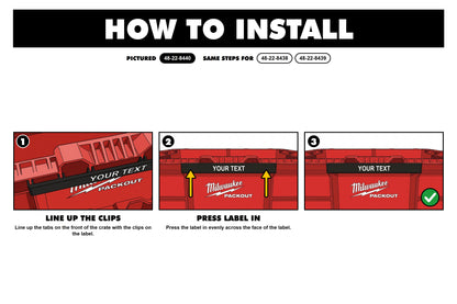 How to install the crate label